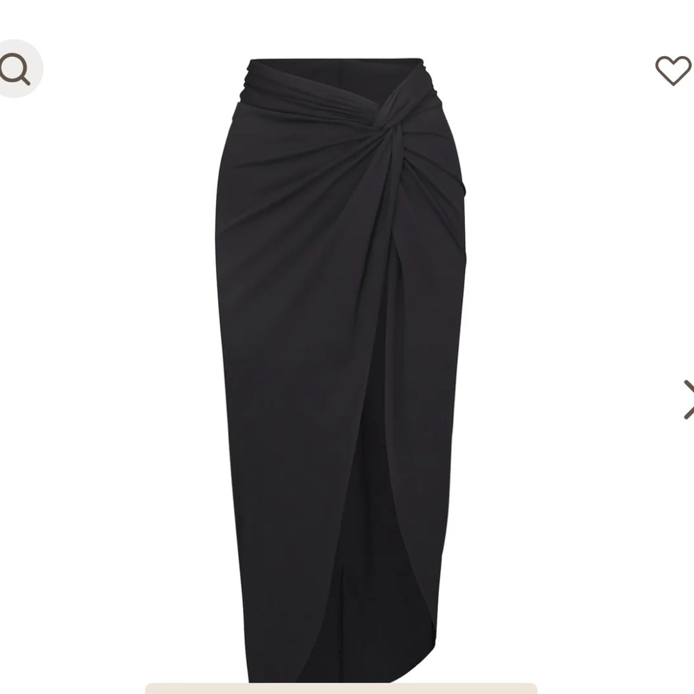 Skims Signature Swim Sarong Skirt